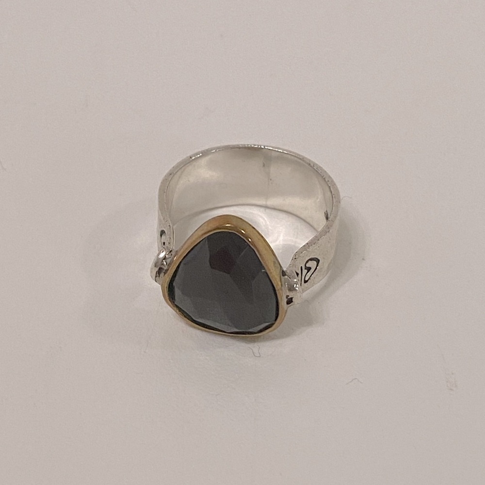 Sacred Heart Garnet Ring Size 7